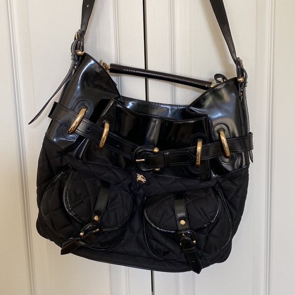 Beautiful Burberry black bag, bought in London in early 2000, like new! - Picture 5 of 7